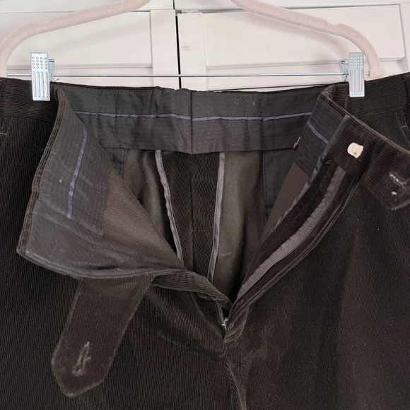 Brooks Brothers Men’s Corduroy Cotton Dark Brown Pants Festive Size 40 NWT - Picture 5 of 8